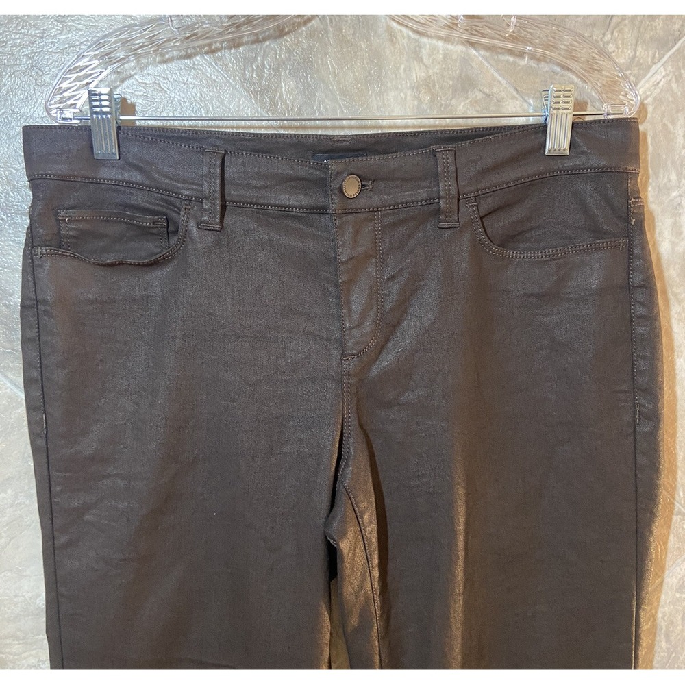 Ann Taylor Pants Women's 10 Brown Modern Slim Mid Rise Stretch - Picture 3 of 7